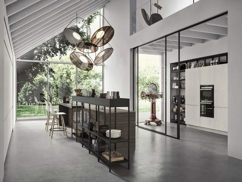 Cucina Moderna con isola Fly Evo Flo Evo 01 di Ar-Tre