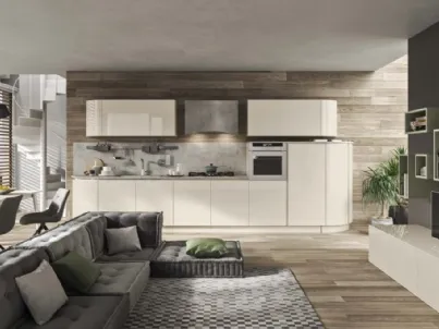 Cucina Moderna lineare in laccato lucido Ibiza di Ar-Tre
