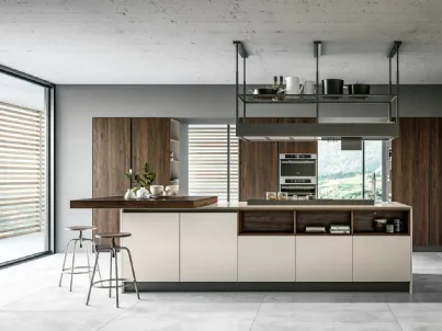 Cucina Moderna con isola Round 01 di Arredo3