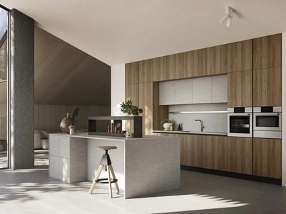 Cucina Moderna con isola Up Design 04 di Ar-Tre