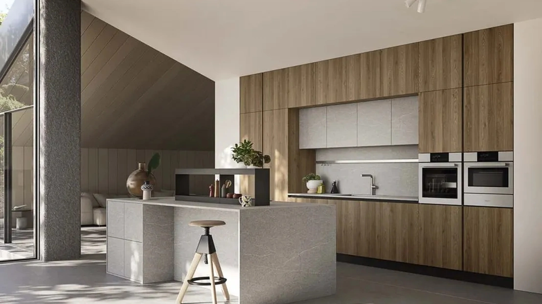 Cucina Moderna con isola Up Design 04 di Ar-Tre