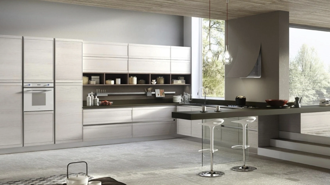 Cucina Moderna con penisola Zoe 07 di Ar-Tre