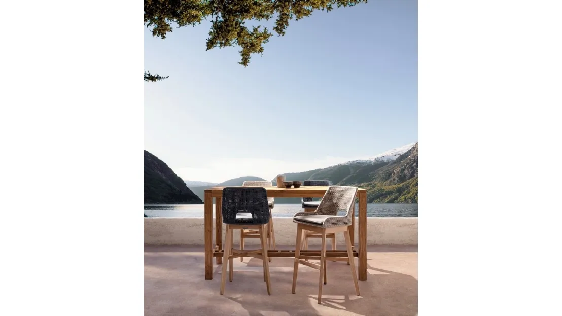 Tavolo Maricruz in teak riciclato di Bizzotto