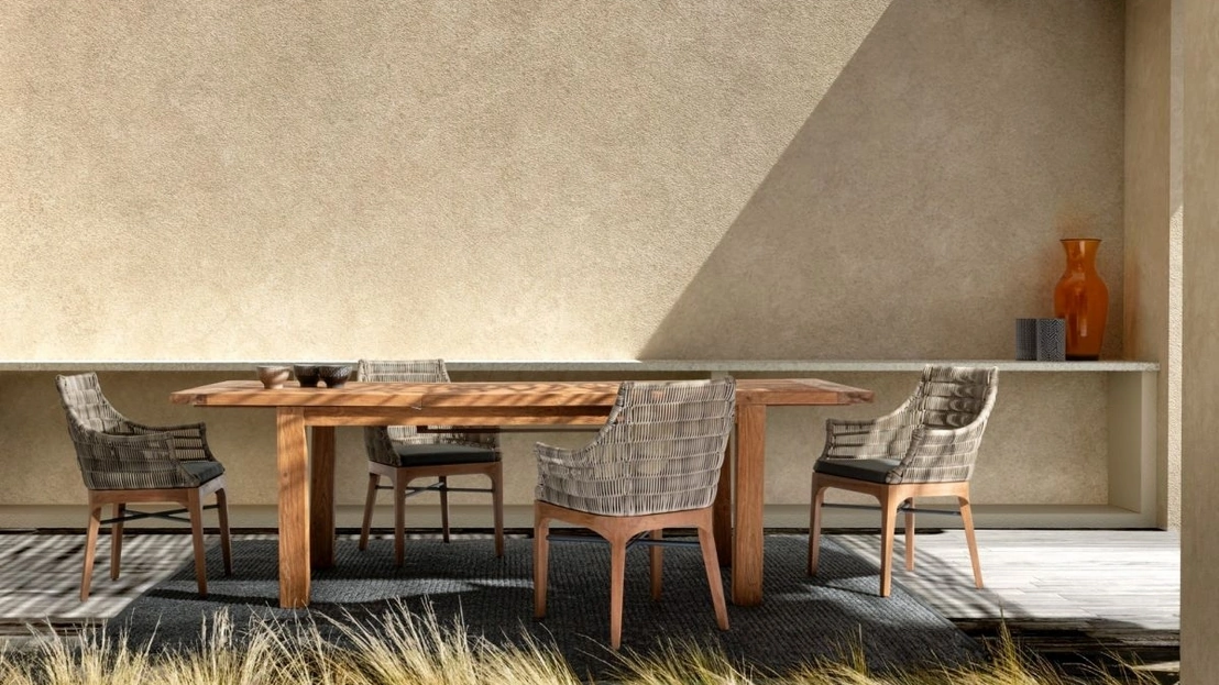 Tavolo in Teak riciclato Bounty di Bizzotto