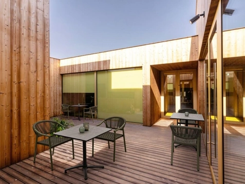 Sedia Canarias in alluminio e fibra sintetica di Bizzotto