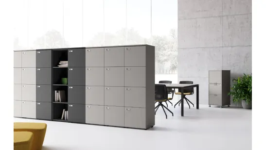 Armadio Archivio Oggetti per Ufficio Grigio di Las Mobili