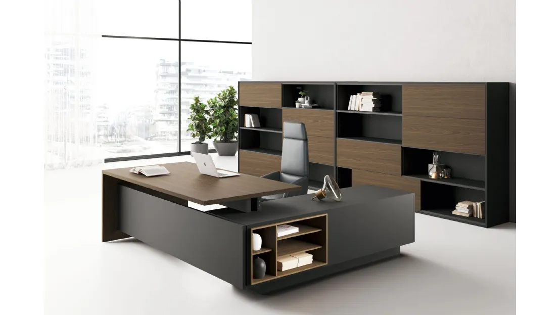 Scrivania direzionale Ufficio Elite di Las Mobili