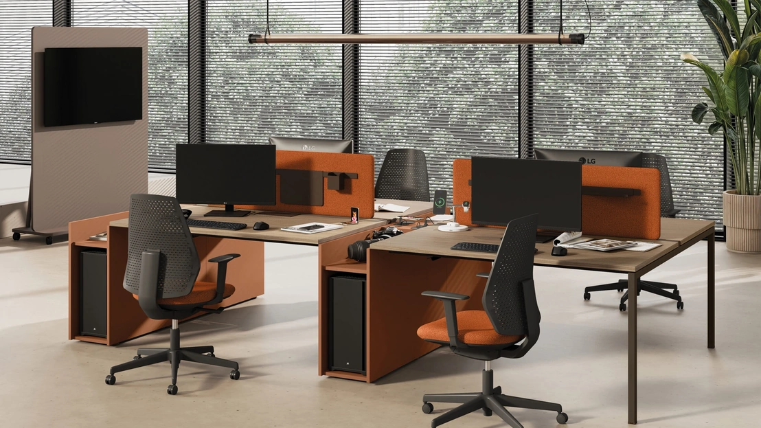 Scrivania operativa Sigma di Las Mobili