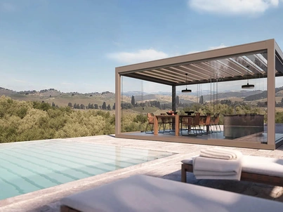 Pergola bioclimatica Carrera S di Pratic
